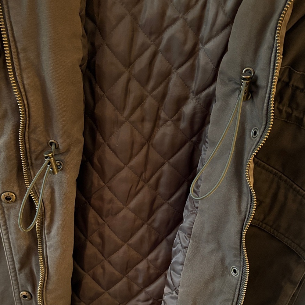 BCBGeneration Dark Brown Utility Jacket with Faux… - image 6